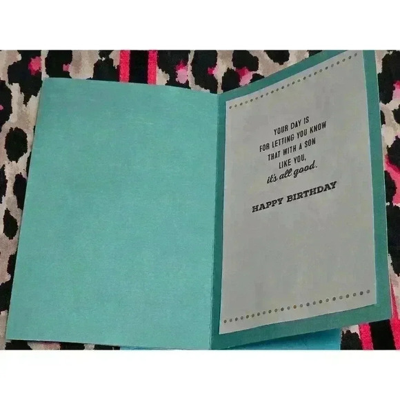 Hallmark Birthday Card for Son Blue - Picture 2 of 3